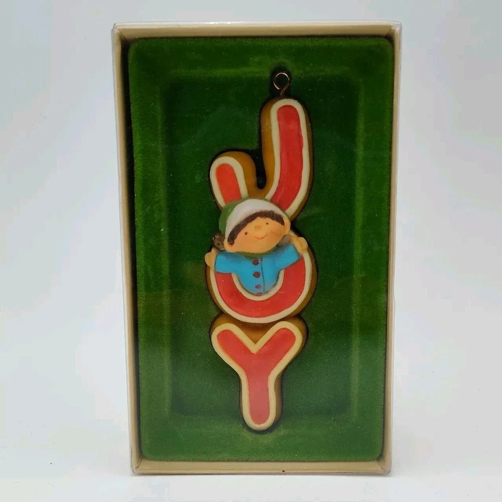 Hard To Find Hallmark JOY 1978 Elf Tree Trimmer Christmas‎ Ornament SEE